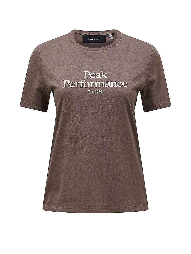 PEAK PERFORMANCE Damen T-Shirt Original braun | XS